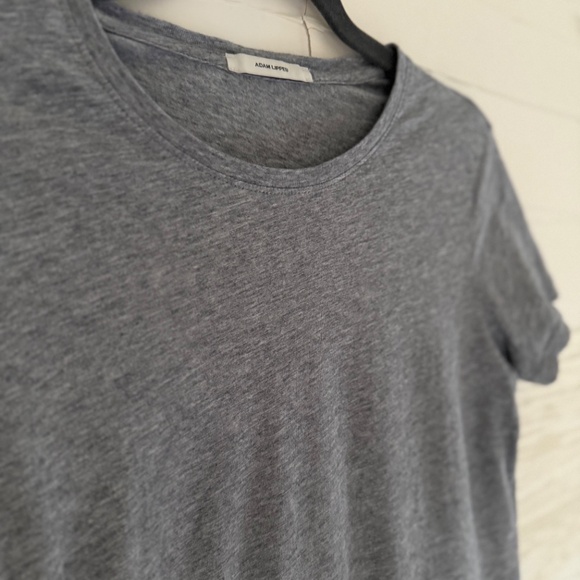 Adam Lippes | Size Small Classic Heather Grey Tee – 100% Prima Cotton - Picture 4 of 7